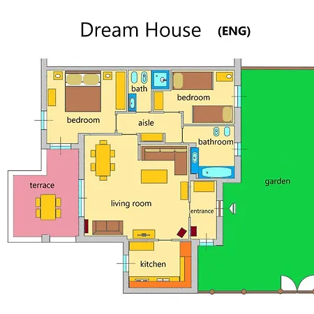 Дом отдыха Dream House - Sea View & Garden - Pool - Private Box *